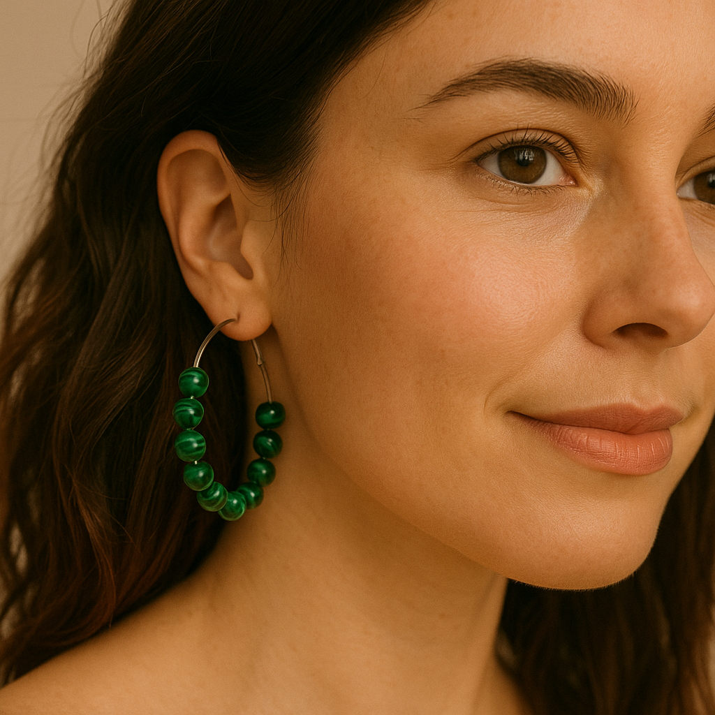 CHAKRA PRECIOUS GEMSTONE HOOPS