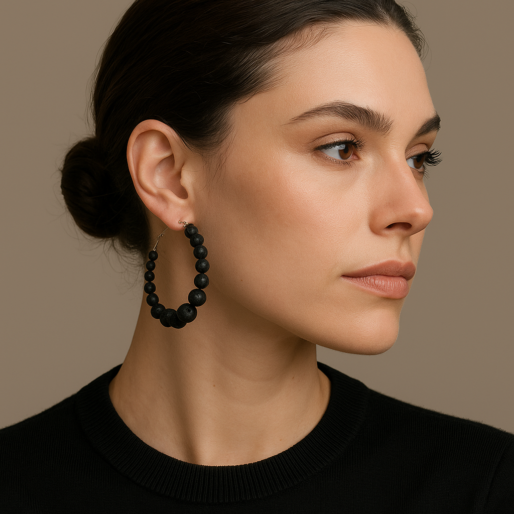 CHAKRA PRECIOUS GEMSTONE HOOPS