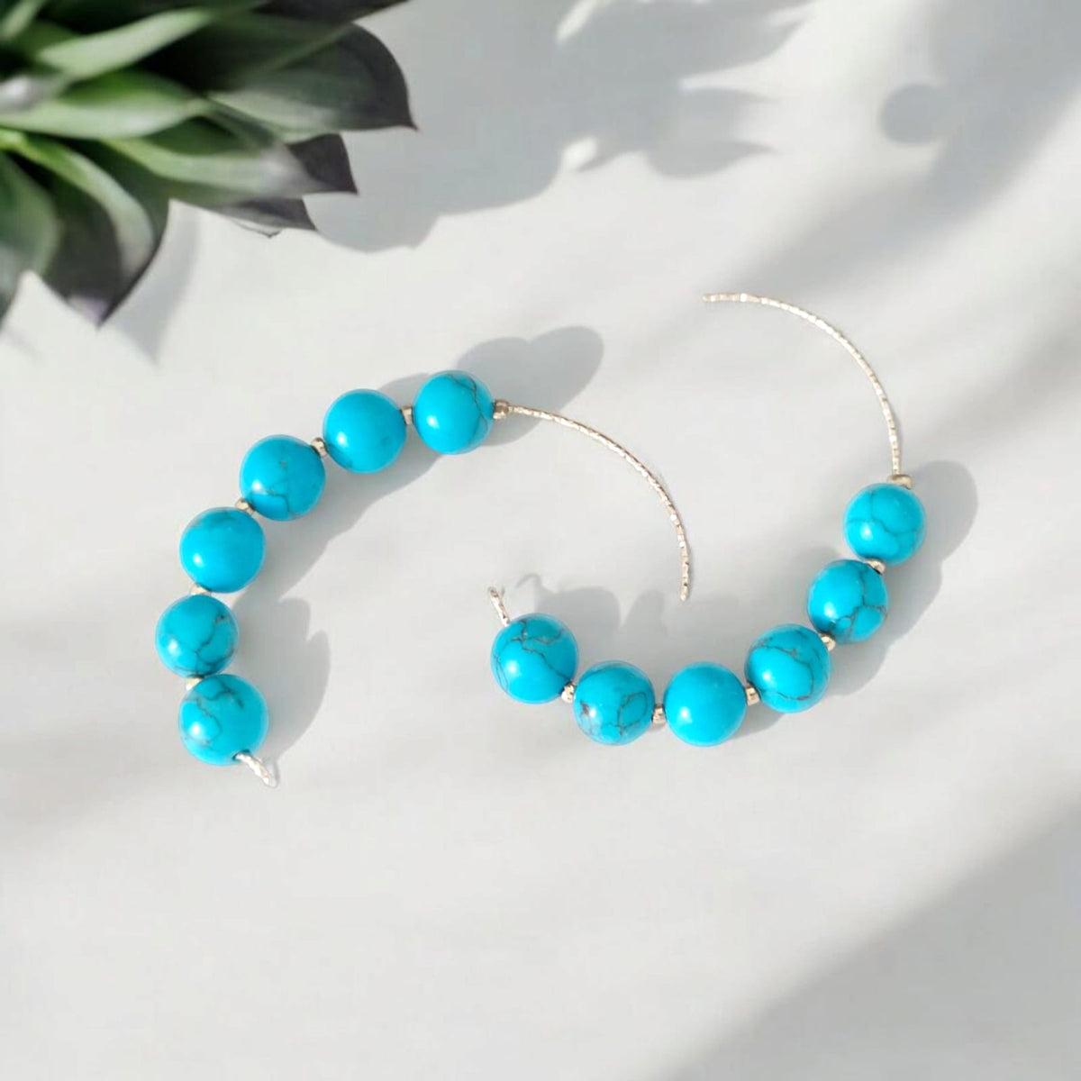 CHAKRA PRECIOUS GEMSTONE HOOPS