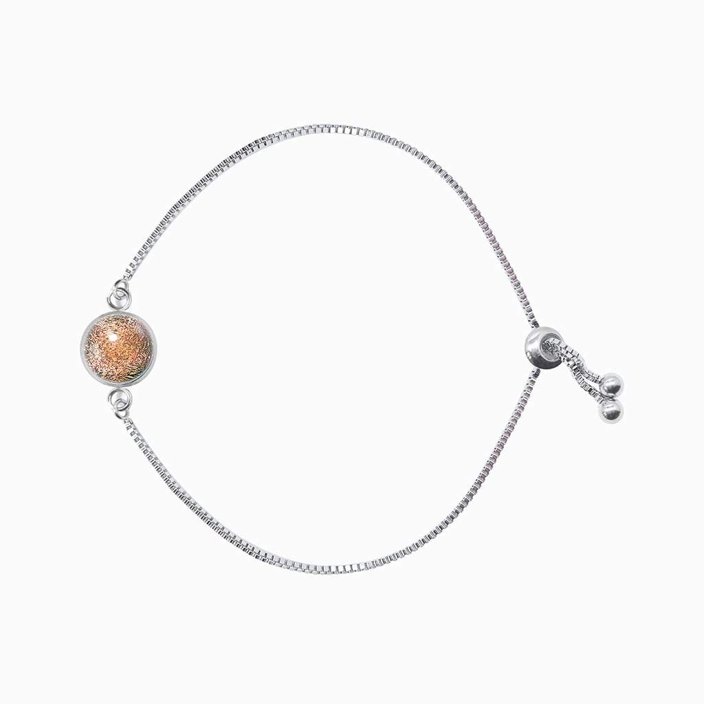 BRACELET COPPER ~ GREEN BOKEH | ST. STEEL | PERFECT FIT | REFLET[proBRACELET COPPER ~ GREEN BOKEHduct_vendor]MicrocosmosPRODUCT INFORMATION

Exclusive Microcosmoses Glass Reflet™
Base: Stainless Steel Perfect Fit adjustable slide closure up to 9", 22 cm.

Bracelet chain thickness 2 mmBRACELET STEEL