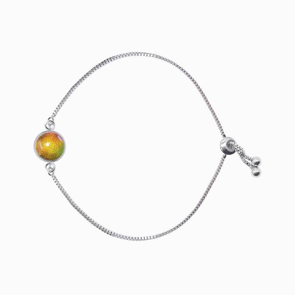 BRACELET ORANGE GOLD ~ CRYSTAL GREEN | ST. STEEL | PERFECT FIT | REFLE[proBRACELET ORANGE GOLD ~ CRYSTAL GREENduct_vendor]MicrocosmosPRODUCT INFORMATION

Exclusive Microcosmoses Glass Reflet™
Base: Stainless Steel Perfect Fit adjustable slide closure up to 9", 22 cm.

Bracelet chain thickness 2 mmBRACELET STEEL