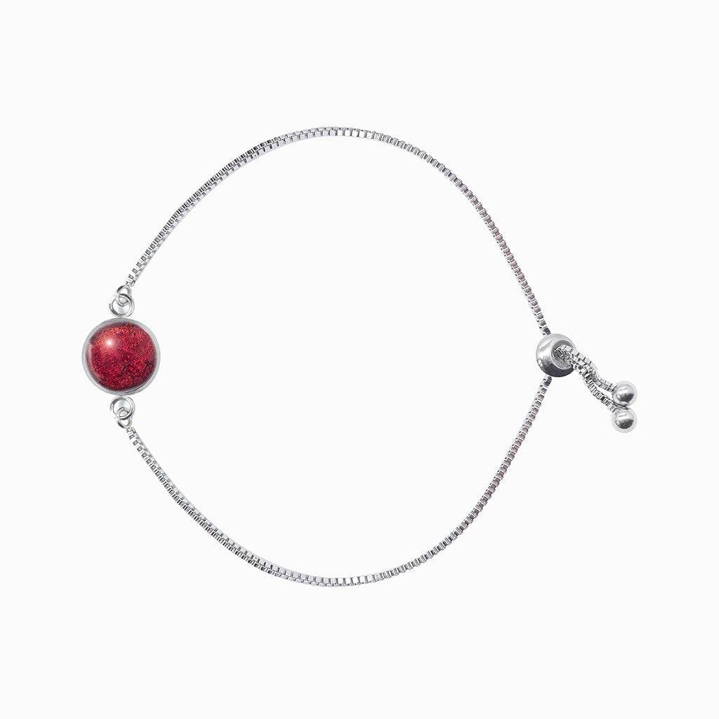 BRACELET RED RUBY | ST. STEEL | PERFECT FIT | REFLET[proBRACELET RED RUBYduct_vendor]MicrocosmosPRODUCT INFORMATION

Exclusive Microcosmoses Glass Reflet™
Base: Stainless Steel Perfect Fit adjustable slide closure up to 9", 22 cm.

Bracelet chain thickness 2 mmBRACELET STEEL