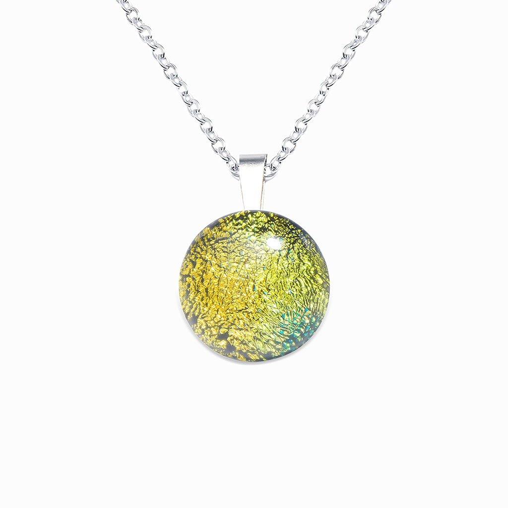 NECKLACE GOLD ~ GREEN BOKEH | ECLIPSE | REFLET[proNECKLACE GOLD ~ GREEN BOKEHduct_vendor]MicrocosmosPRODUCT INFORMATION

Exlusive Microcosmoses Glass Reflet
Bead size: 14 mm / 0.55"

Base chain: Sterling Silver 925 ~ Stainless Steel 
Chain thickness: 1 mm (St.SilveNECKLACE