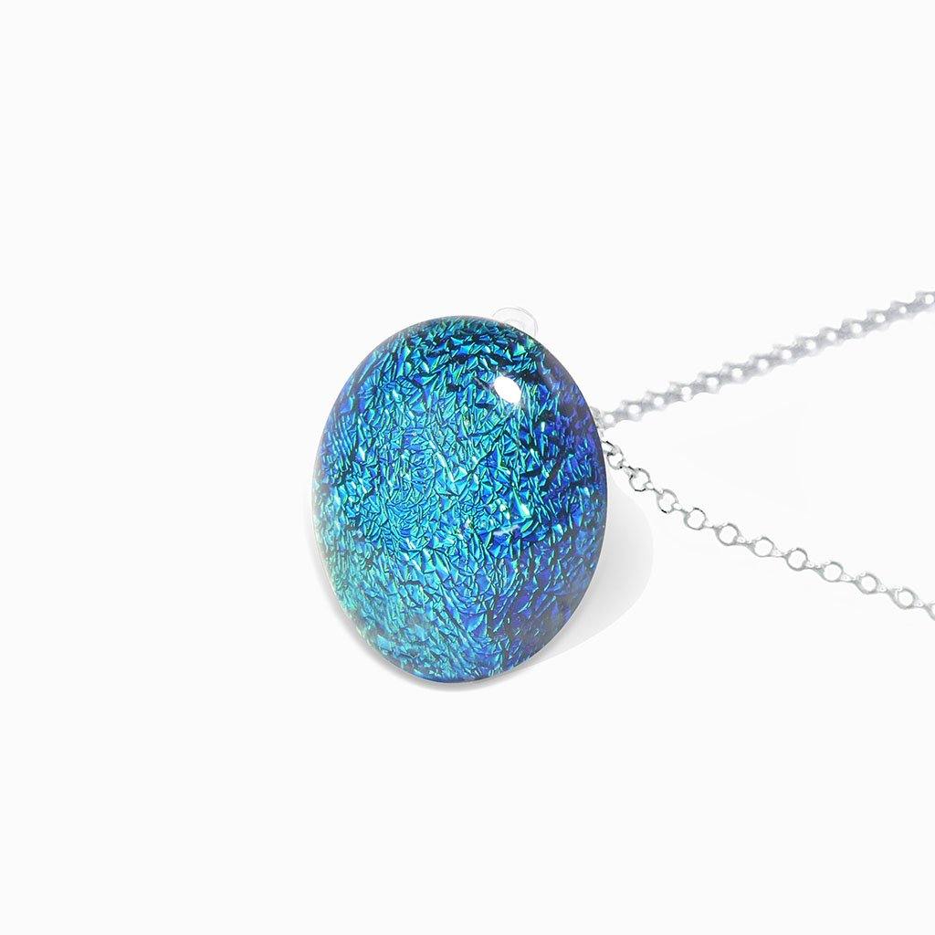 NECKLACE GREEN KELLY ~ BLUE BELIZE | ECLIPSE | REFLET[proNECKLACE GREEN KELLY ~ BLUE BELIZEduct_vendor]MicrocosmosPRODUCT INFORMATION

Exlusive Microcosmoses Glass Reflet
Bead size: 14 mm / 0.55"

Base chain: Sterling Silver 925 ~ Stainless Steel 
Chain thickness: 1 mm (St.SilveNECKLACE